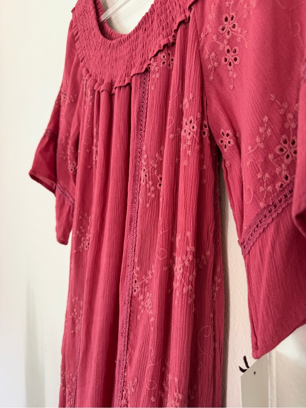Boho off shoulder dress